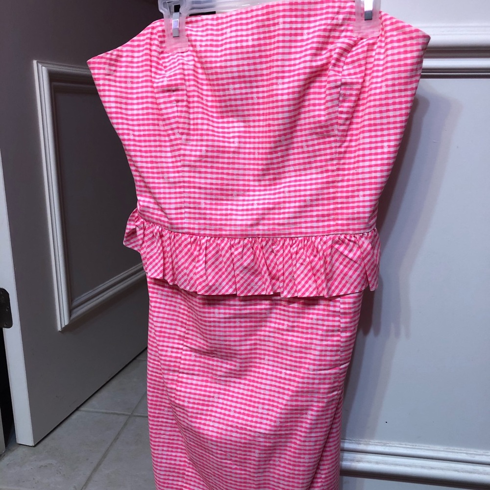 Lily Pulitzer pink strapless dress